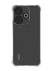 Прозрачный чехол для Xiaomi Redmi 13 4G/ 5G противоударный силиконовый BROSCORP с усиленными углами