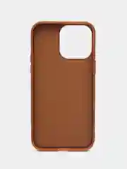 Коричневый чехол Guess PU leather iPhone 14 Pro Мах из экокожи коричневый