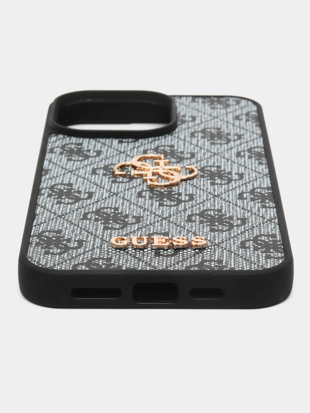 Синий чехол Guess PU leather iPhone 15 Pro Мах из экокожи синий