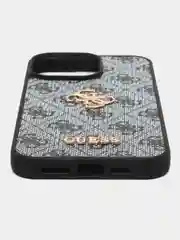 Синий чехол Guess PU leather iPhone 15 Pro Мах из экокожи синий