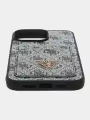 Синий чехол Guess PU leather iPhone 14 Pro Мах из экокожи с картхолдером, синий
