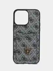 Синий чехол Guess PU leather iPhone 14 Pro Мах из экокожи с картхолдером, синий