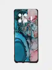 Фуксия чехол для Tecno Spark 20 Pro+ Plus с принтом, с рисунком (Техно Спарк 20 Про + Плюс)
