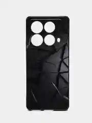 Тёмно-серый чехол для Infinix Note 40 4G с принтом, с рисунком (Инфиникс Нот 40 4 Джи)