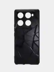 Тёмно-серый чехол для Infinix NOTE 40 Pro/40 Pro + Plus с принтом, с рисунком (Инфиникс Ноут 40 Про +)