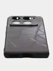 Тёмно-серый чехол для Infinix NOTE 40 Pro/40 Pro + Plus с принтом, с рисунком (Инфиникс Ноут 40 Про +)