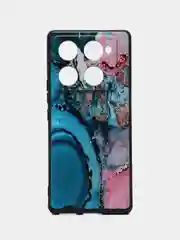 Фуксия чехол для Infinix NOTE 40 Pro/40 Pro + Plus с принтом, с рисунком (Инфиникс Ноут 40 Про +)