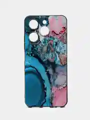 Фуксия чехол для Itel A70 с принтом, с рисунком (Ител А70)