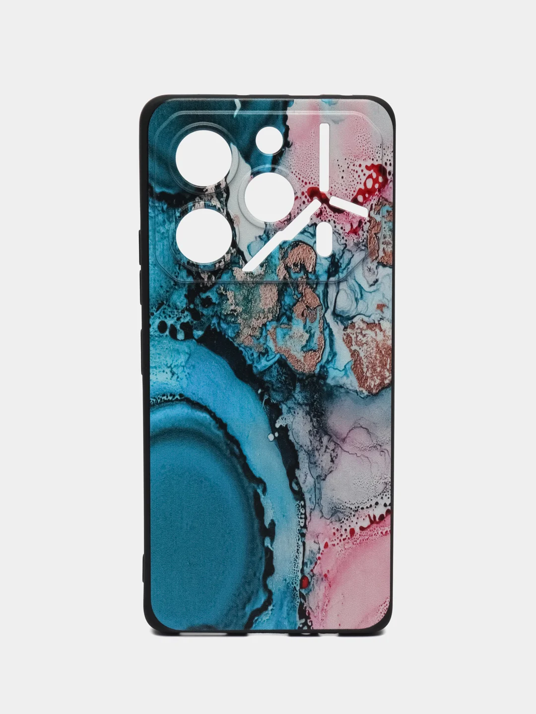 Фуксия чехол для Tecno POVA 6 / Pova 6 Pro 5G с принтом, с рисунком (Техно Пова 6 Про)
