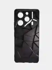 Тёмно-серый чехол для Tecno POVA 6 / Pova 6 Pro 5G с принтом, с рисунком (Техно Пова 6 Про)