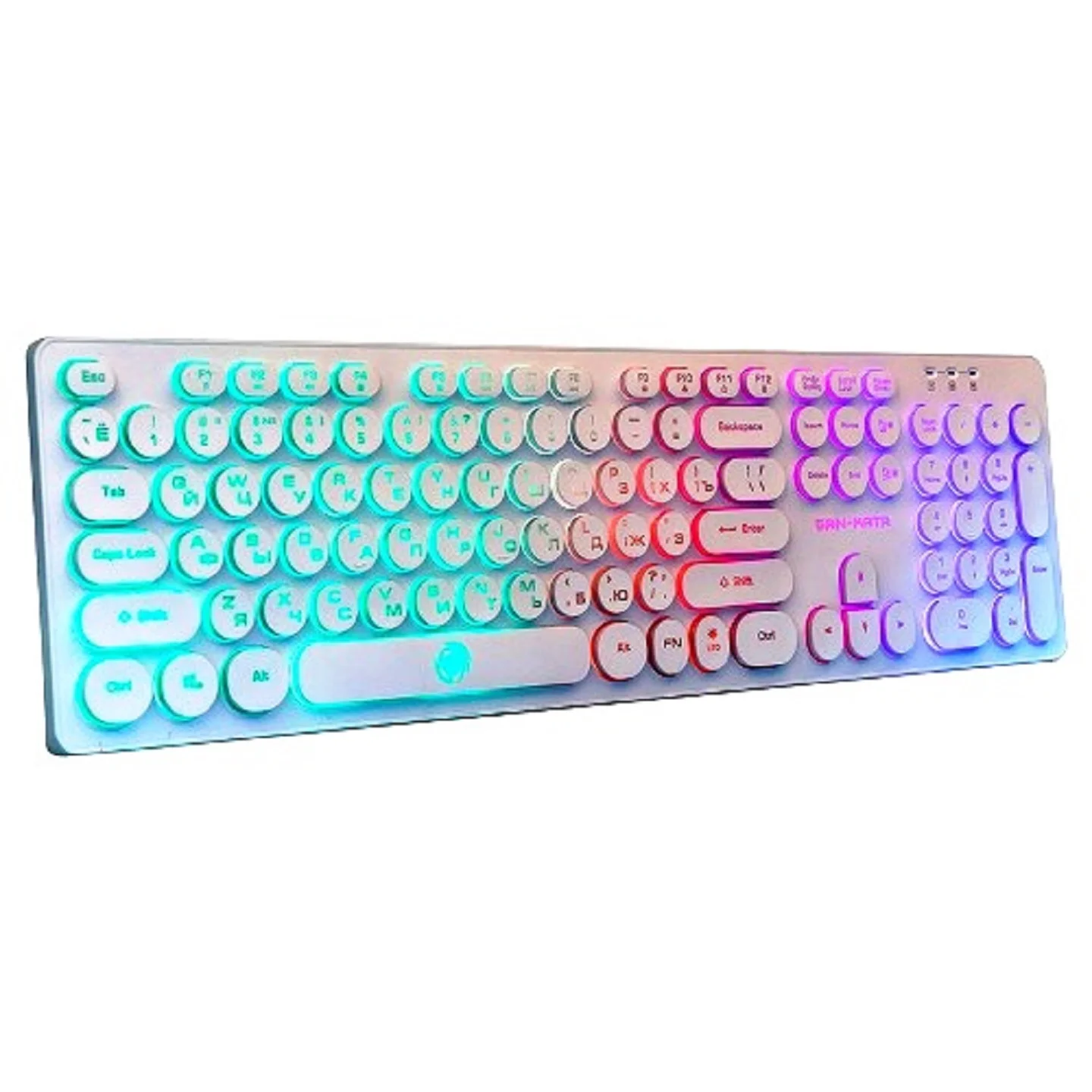 Клавиатура игровая Dialog KGK-16U white Gan-Kata 104кл. радужная подсветка KGK-16U W
