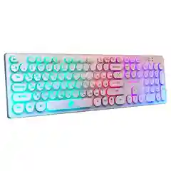 Клавиатура игровая Dialog KGK-16U white Gan-Kata 104кл. радужная подсветка KGK-16U W