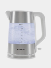 Чайник электрический Hyundai HYK-P4025, 1.9 л, 2200 Вт, белый