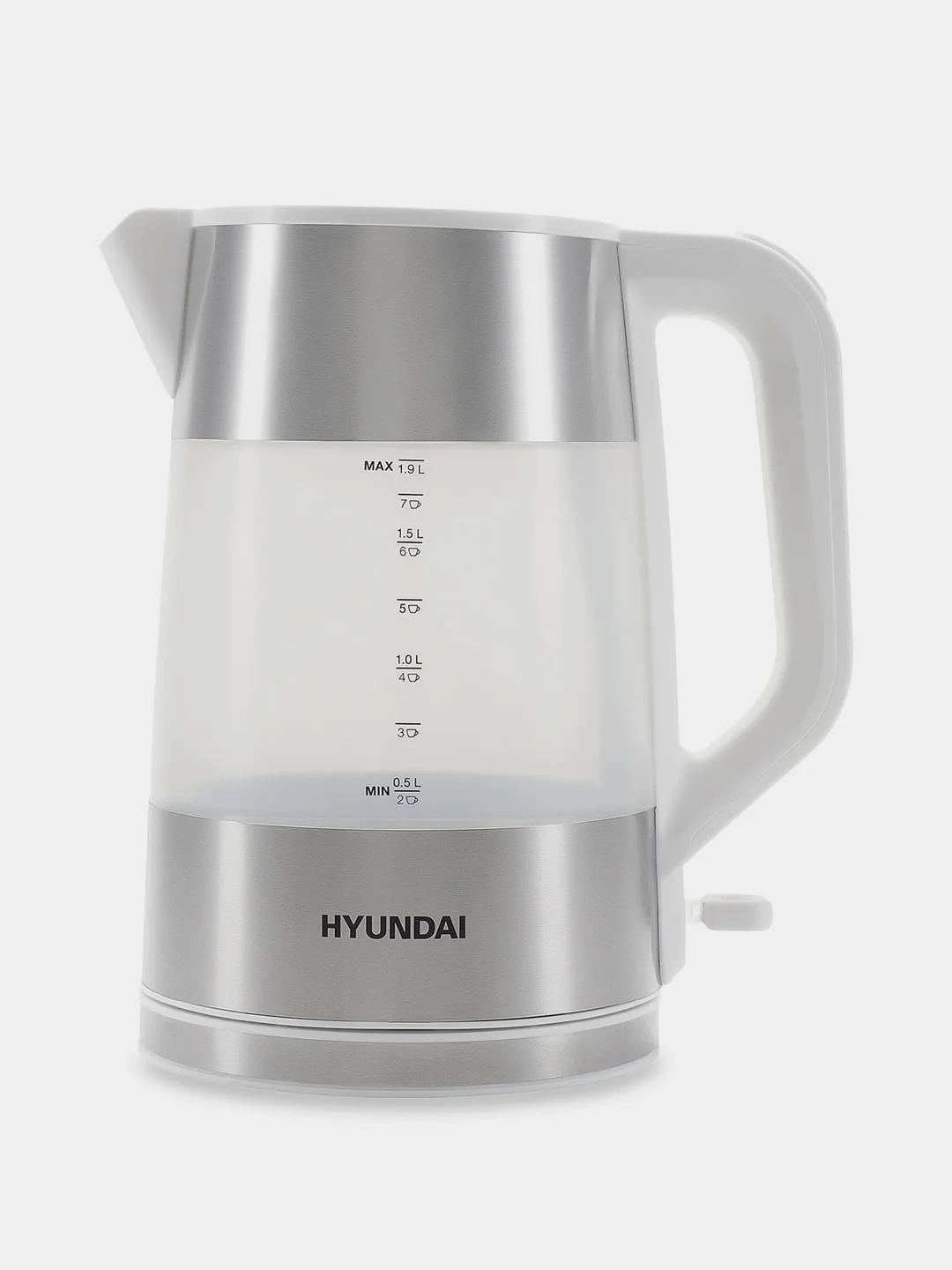 Чайник электрический Hyundai HYK-P4025, 1.9 л, 2200 Вт, белый