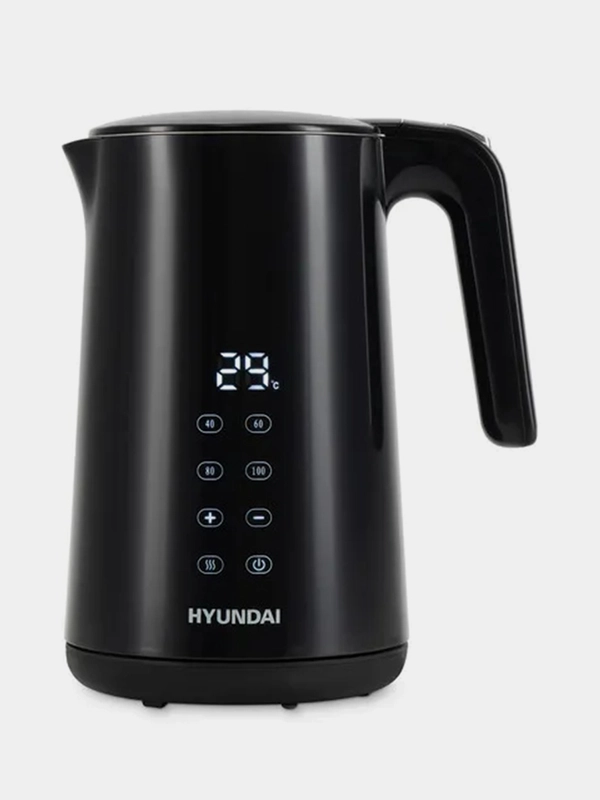 Электрический чайник Hyundai HYK-S4017, 1.7 л, 2200 Вт, черный