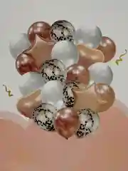Розовый праздничные шары, набор шаров, комлект шаров сердце