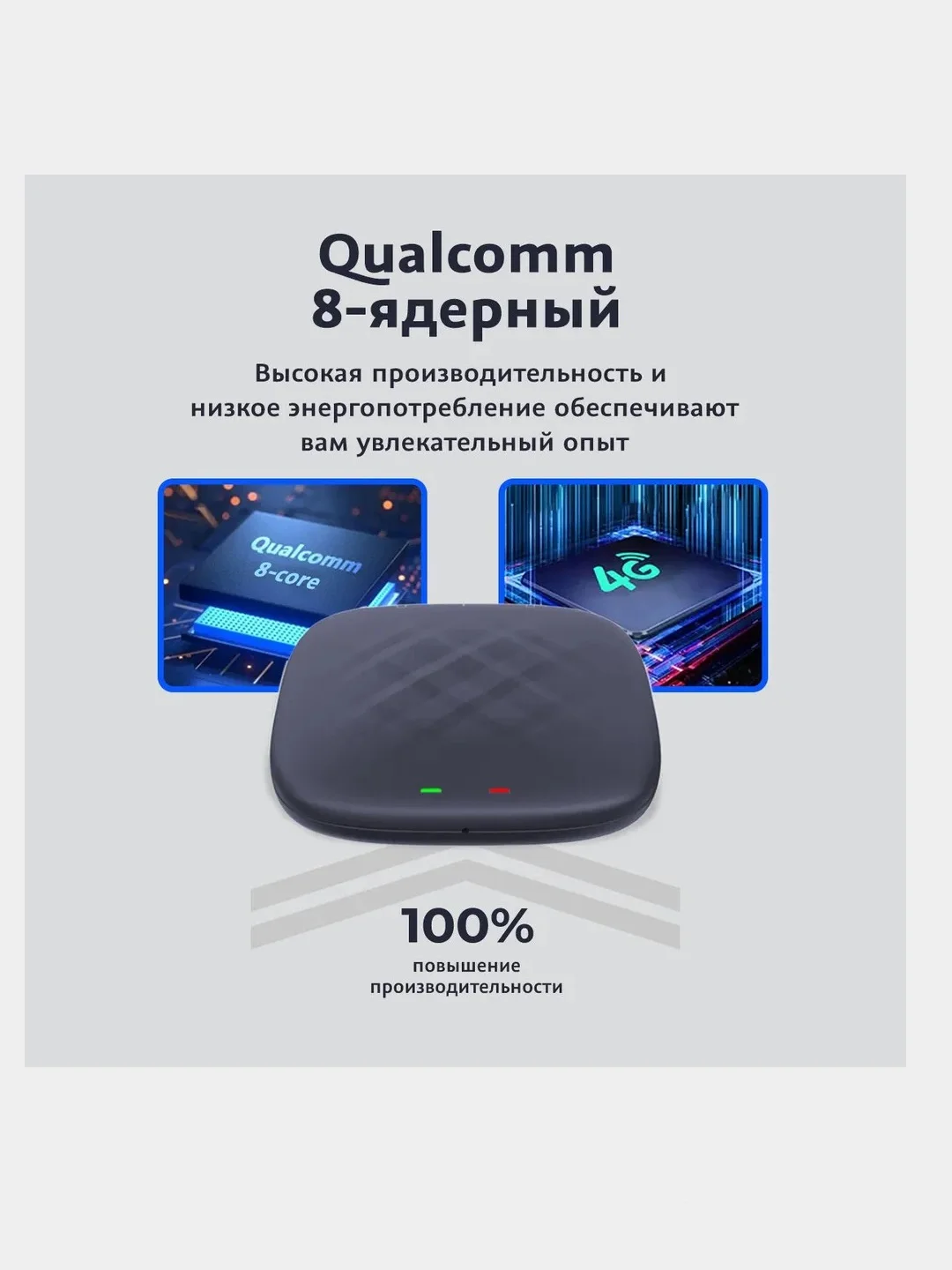Android 13 AI Box беспроводной CarPlay и Android Auto Qualcomm 6125 8G+128G умный коробка