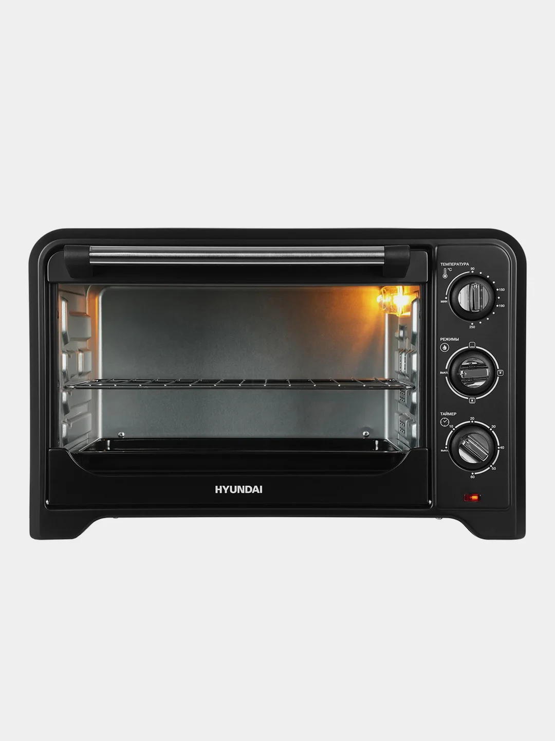 Мини-печь Hyundai MIO-HY092, 35л, 1600Вт, черный
