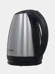 Чайник Hyundai HYK-S1030, 1.7л, 2200Вт, серебристый матовый/черный