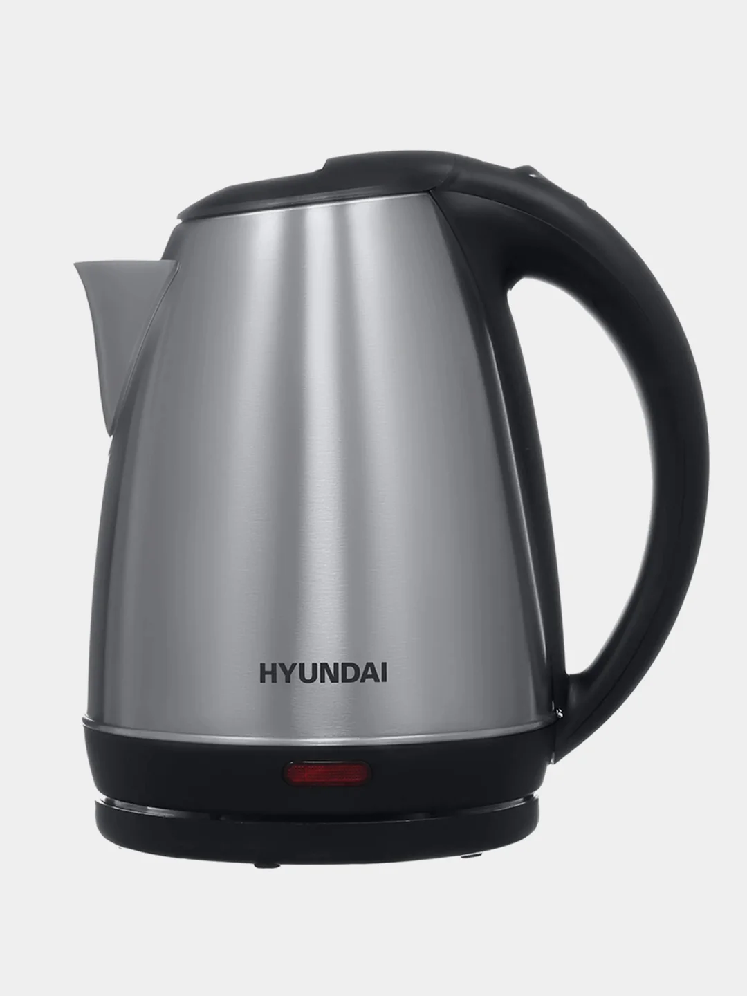 Чайник Hyundai HYK-S1030, 1.7л, 2200Вт, серебристый матовый/черный