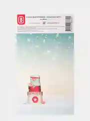 Клапан декоративный "С Новым Годом! (подарки в снегу)" 5 штук, для пакета