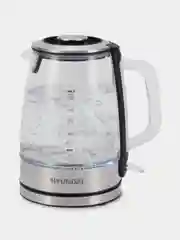 Чайник Hyundai HYK-G2403, 1.5л, 2200Вт, черный/серебристый