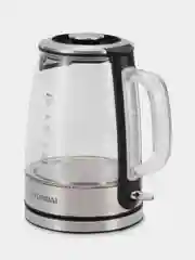 Чайник Hyundai HYK-G2403, 1.5л, 2200Вт, черный/серебристый