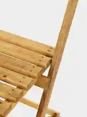 Бронзовый складной стул деревянный
