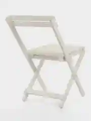 Белый складной стул деревянный