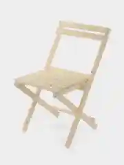 Кремовый складной стул деревянный
