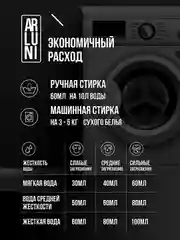 Гель для стирки деликатных тканей Arluni, с ароматом сирени и тонка, 2 л