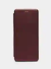 Бордовый чехол-книжка для Honor 10X Lite, 30, 30i, 7A, Y5 2018 с визитницей / отделом для карточки