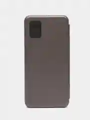 Серый чехол-книжка для Samsung A01 Core, A5 2016, A51 4G, J5 2017, M31S, M51 с визитницей