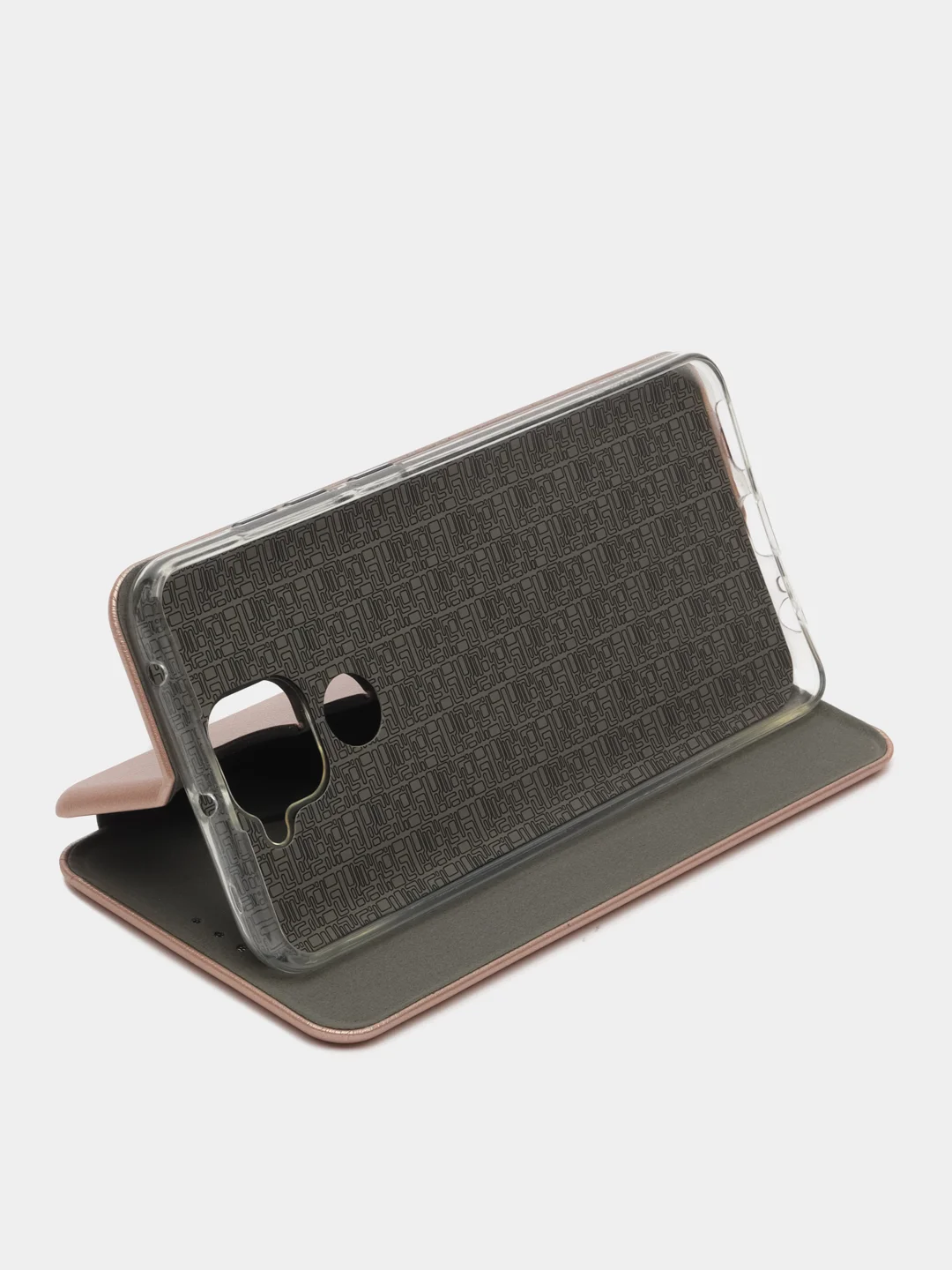 Золотой чехол-книжка для Xiaomi Redmi 9A, 9C, Note 9, Mi 9T с визитницей / отделом для карточки