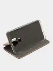 Золотой чехол-книжка для Xiaomi Redmi 9A, 9C, Note 9, Mi 9T с визитницей / отделом для карточки