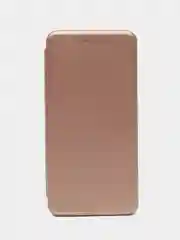 Золотой чехол-книжка для Xiaomi Redmi 9A, 9C, Note 9, Mi 9T с визитницей / отделом для карточки