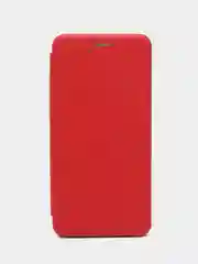 Красный чехол-книжка для Xiaomi Redmi 9A, 9C, Note 9, Mi 9T с визитницей / отделом для карточки
