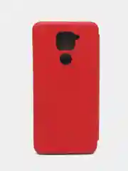 Красный чехол-книжка для Xiaomi Redmi 9A, 9C, Note 9, Mi 9T с визитницей / отделом для карточки