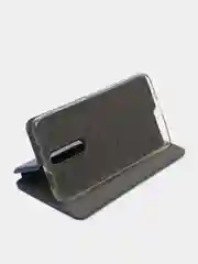 Синий чехол-книжка для Xiaomi Redmi 9A, 9C, Note 9, Mi 9T с визитницей / отделом для карточки