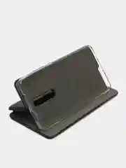Черный чехол-книжка для Xiaomi Redmi 9A, 9C, Note 9, Mi 9T с визитницей / отделом для карточки