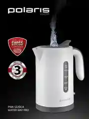 Белый электрический чайник Polaris PWK 1220C Water Way Pro