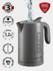 Серый электрический чайник Polaris PWK 1220C Water Way Pro