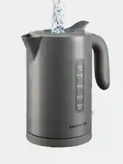 Серый электрический чайник Polaris PWK 1220C Water Way Pro