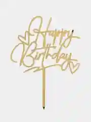 Лимонный топпер для торта Happy Birthday