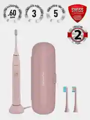 Розовый электрическая зубная щетка Polaris PETB 0503, с 3 насадками, 600 мАч