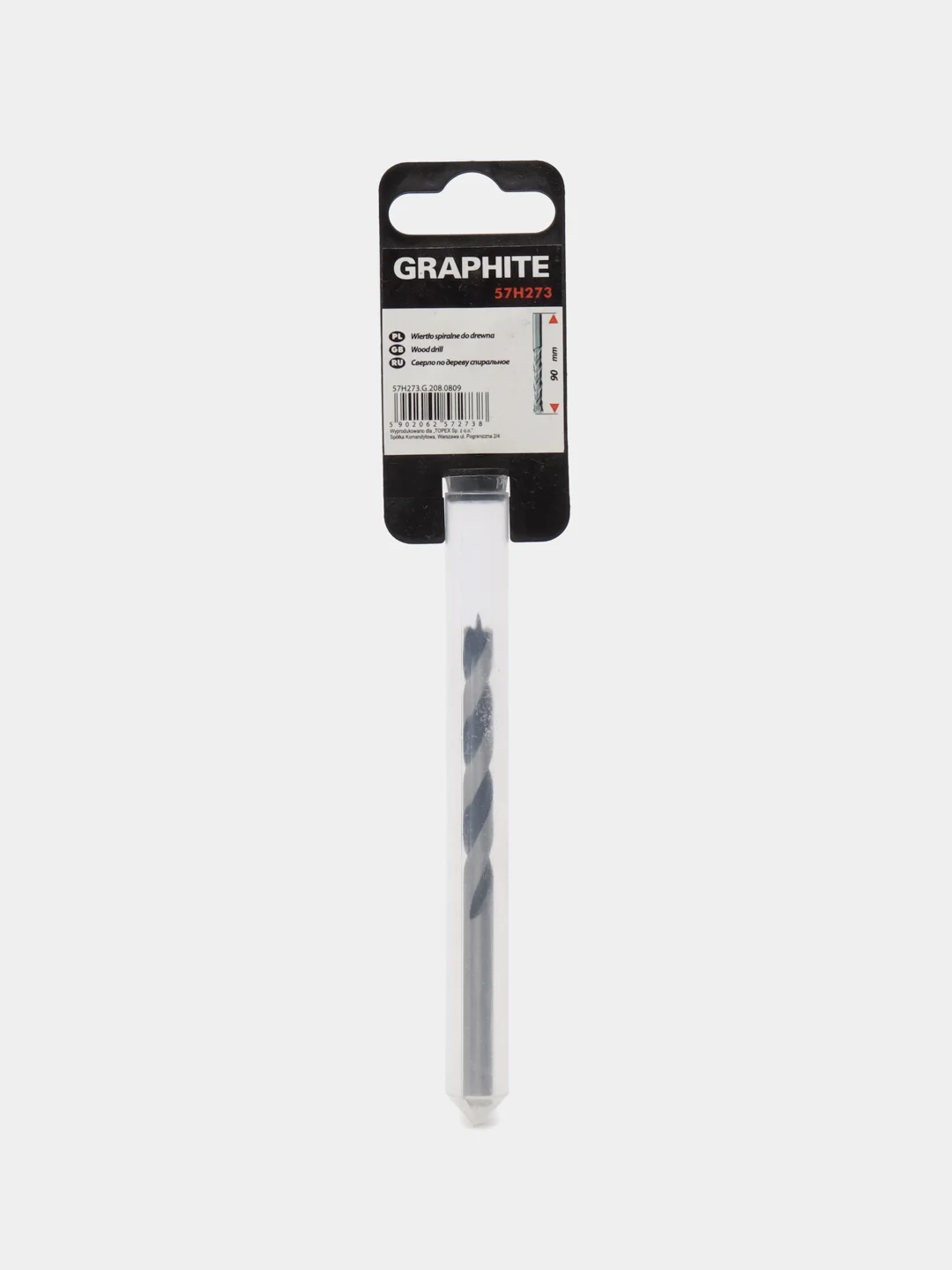 Сверло по дереву спиральное (6x90 мм) GRAPHITE 57H273