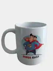 Белый подарочная кружка папе "Super папа"