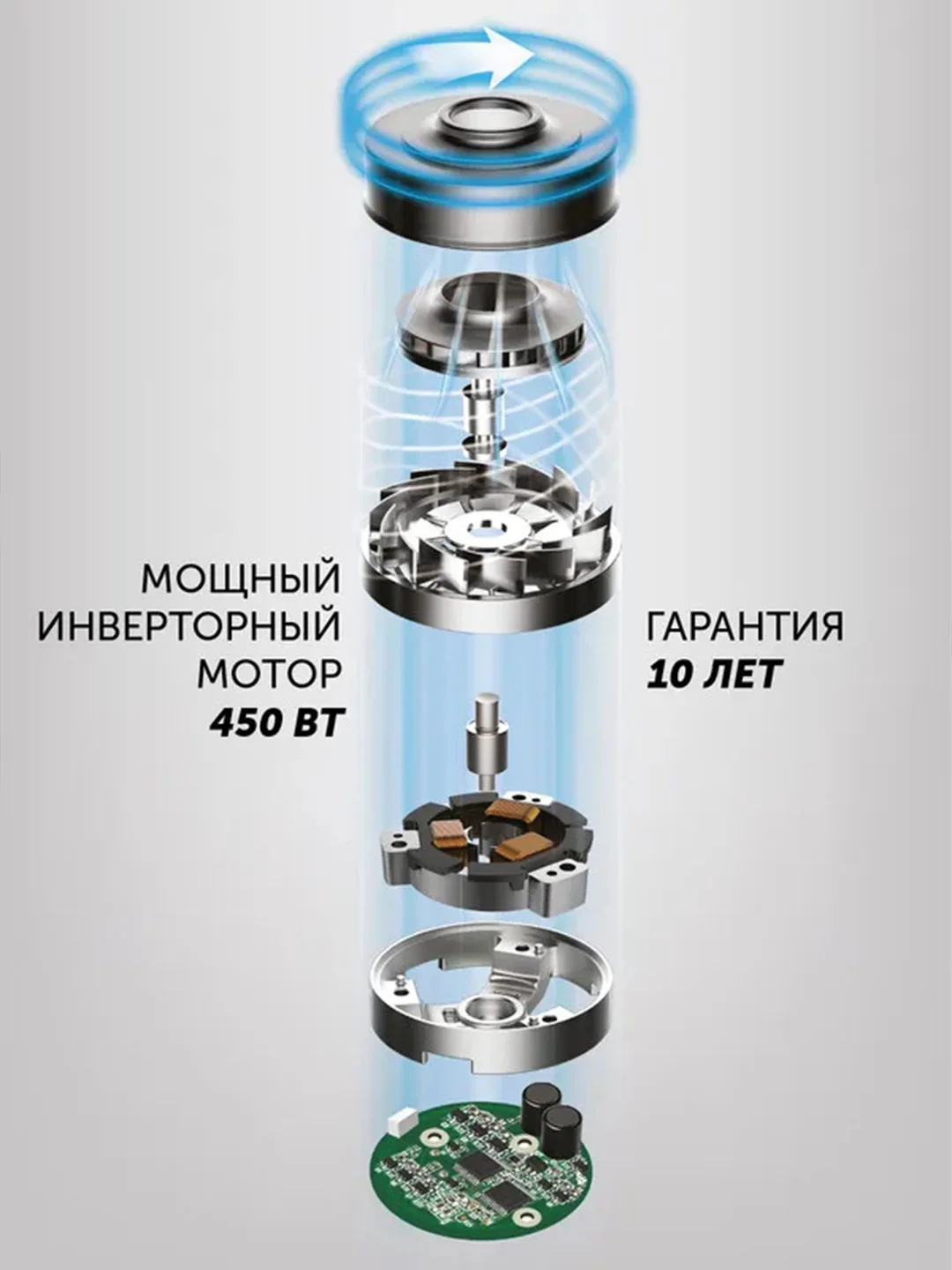 Пылесос беспроводной Polaris PVCS 7090 HandStick PRO Aqua, вертикальный, 450 Вт