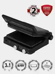 Электрический гриль Polaris PGP 2502, 2 сьемные панели, 2000 Вт