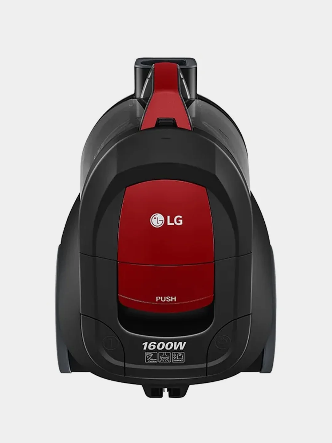 Красный пылесос LG VC5316NN, 330 Вт, контейнер 1,3 л, 1600 Вт